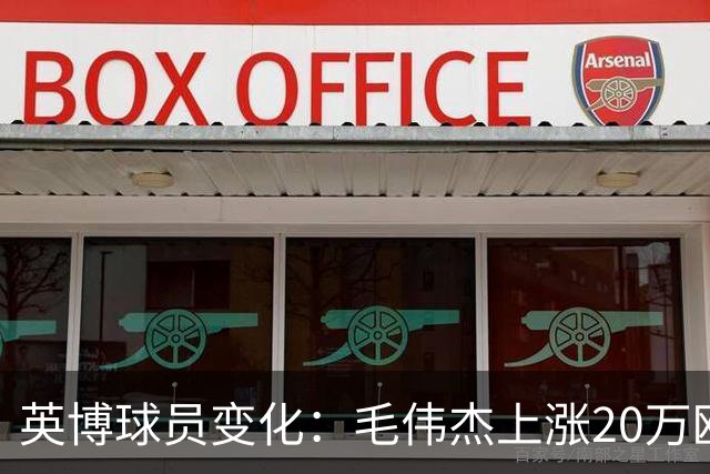 英博球员变化：毛伟杰上涨20万欧吕焯毅上涨5万欧，五外援均下跌